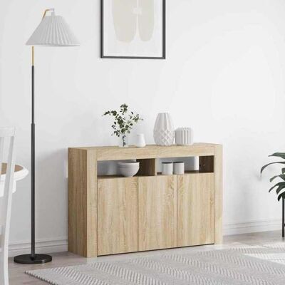 VIDAXL NEW 2026 Buffet Classique Armoire latérale pour salon Chêne Sonoma 116x30x75 cm Bois dingénierie L3617 Marron - Publicité VIDAXL NEW 2026 Buffet Classique Armoire latérale pour salon Chêne Sonoma 116x30x75 cm Bois dingénierie L3617 Marron - Publicité