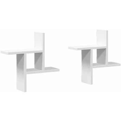 VIDAXL Top 2026@Meuble Flottant Blanc - SWEETY® Étagères murales 2 pcs blanc 38x12x38cm - bois dingénierie 948817 Blanc - Publicité VIDAXL Top 2026@Meuble Flottant Blanc - SWEETY® Étagères murales 2 pcs blanc 38x12x38cm - bois dingénierie 948817 Blanc - Publicité
