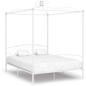 VIDAXL SALE 2026 Stable Structure de lit double Blanc - Cadre de lit à baldaquin Blanc 160x200cm Métal PRO117165999 Blanc - Publicité VIDAXL SALE 2026 Stable Structure de lit double Blanc - Cadre de lit à baldaquin Blanc 160x200cm Métal PRO117165999 Blanc - Publicité