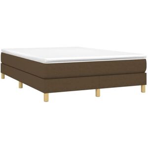 VIDAXL Ventes Privées Lit double sommier lit Adulte/Ado Cadre de lit à ressorts marron foncé 140x190 cm tissu 03_FR 46624399 Marron - Publicité VIDAXL Ventes Privées Lit double sommier lit Adulte/Ado Cadre de lit à ressorts marron foncé 140x190 cm tissu 03_FR 46624399 Marron - Publicité
