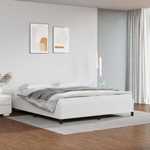 VIDAXL Lit Double 2 personnes Cadre de lit blanc 160x200 cm similicuirsans matelas Adulte35846730 Blanc - Publicité VIDAXL Lit Double 2 personnes Cadre de lit blanc 160x200 cm similicuirsans matelas Adulte35846730 Blanc - Publicité