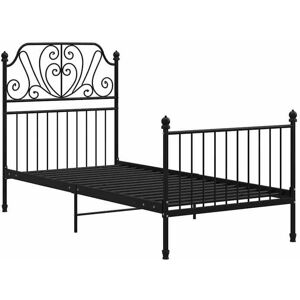VIDAXL (SOLDES SEPT)Cadre de lit Contemporain dormir - Structure de lit/1 PLACE - sans matelas - noir métal 90x200 cm @BED56026 Noir - Publicité VIDAXL (SOLDES SEPT)Cadre de lit Contemporain dormir - Structure de lit/1 PLACE - sans matelas - noir métal 90x200 cm @BED56026 Noir - Publicité