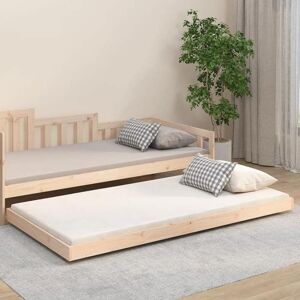 VIDAXL Lit Simple 1 Place Cadre de lit 80x200 cm bois massif de pinsans matelas Adulte20096389 Marron - Publicité VIDAXL Lit Simple 1 Place Cadre de lit 80x200 cm bois massif de pinsans matelas Adulte20096389 Marron - Publicité