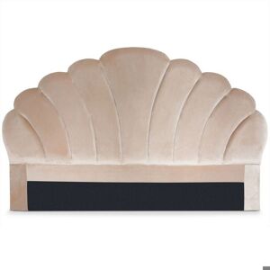 MENZZO Tête de lit Mermaid 180 cm Velours Taupe - Velours L180 x P10 x H120 cm Beige - Publicité MENZZO Tête de lit Mermaid 180 cm Velours Taupe - Velours L180 x P10 x H120 cm Beige - Publicité