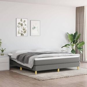 VIDAXL CHIC Lit Double 2 Personnes Sommier à lattes de lit Gris foncé 180x200 cm Tissu Design36712 Gris - Publicité VIDAXL CHIC Lit Double 2 Personnes Sommier à lattes de lit Gris foncé 180x200 cm Tissu Design36712 Gris - Publicité