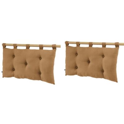 Lot de 2 têtes de lit à suspendre double gaze 50x80 cm marron - Marron - Terre de Nuit Marron - Publicité Lot de 2 têtes de lit à suspendre double gaze 50x80 cm marron - Marron - Terre de Nuit Marron - Publicité