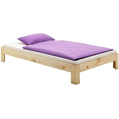 Idimex Lit futon THOMAS couchage simple 90 x 200 cm 1 place / 1 personne en pin massif vernis naturel Marron - Publicité Idimex Lit futon THOMAS couchage simple 90 x 200 cm 1 place / 1 personne en pin massif vernis naturel Marron - Publicité
