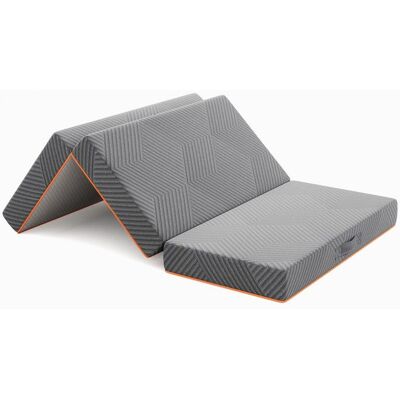 Vesgantti Matelas Pliable 90x200x15cm Mousse à Mémoire de Forme en Gel Amovible et Lavable Idéal pour Camping Lit dappoint Gris - Publicité Vesgantti Matelas Pliable 90x200x15cm Mousse à Mémoire de Forme en Gel Amovible et Lavable Idéal pour Camping Lit dappoint Gris - Publicité