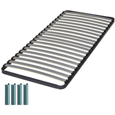 EBAC LITERIE Sommier + jeu de pieds 90x200 Epsilon 21 lattes Gris - Publicité EBAC LITERIE Sommier + jeu de pieds 90x200 Epsilon 21 lattes Gris - Publicité