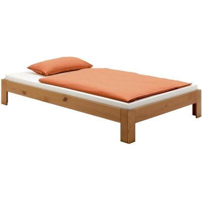 Idimex Lit futon THOMAS couchage simple 120 x 200 cm 1 place et demi / 1 personne en pin massif lasuré couleur campagne - Publicité Idimex Lit futon THOMAS couchage simple 120 x 200 cm 1 place et demi / 1 personne en pin massif lasuré couleur campagne - Publicité