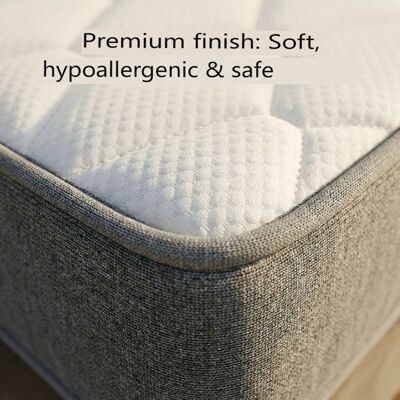 LANGTU Matelas 140x200 H4 Hauteur 25cm avec Mousse Confort Ressorts Ensachés 7 Zones Ergonomique Adulte Certifié OEKO-TEX - Publicité LANGTU Matelas 140x200 H4 Hauteur 25cm avec Mousse Confort Ressorts Ensachés 7 Zones Ergonomique Adulte Certifié OEKO-TEX - Publicité
