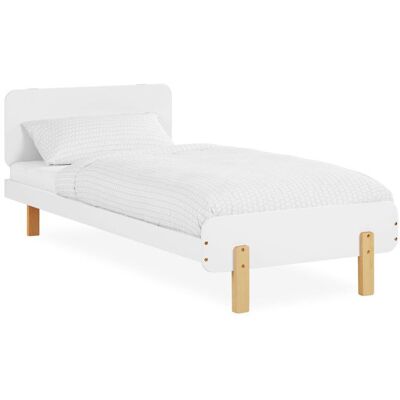 Homestyle4u Cadre de lit en bois 90x200 pour enfants et adolescents - Lit - Publicité Homestyle4u Cadre de lit en bois 90x200 pour enfants et adolescents - Lit - Publicité