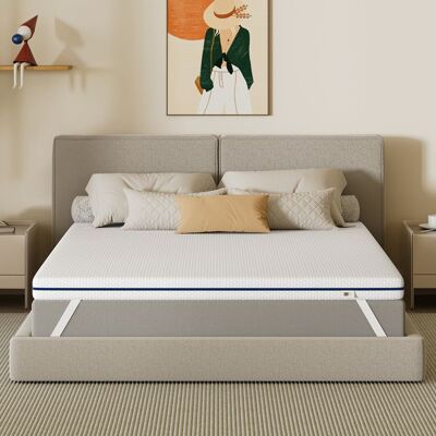 BedStory Surmatelas 160 x 200 x 8CM Surmatelas Mousse à Mémoire de Forme Tissu Respirant Confort Soutien Ferme 2 Places - Publicité BedStory Surmatelas 160 x 200 x 8CM Surmatelas Mousse à Mémoire de Forme Tissu Respirant Confort Soutien Ferme 2 Places - Publicité