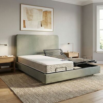 Matelas ressorts ensachés pour lit électrique 70x190 cm Symphonie - - Garantie 5 ans - Terre de Nuit - Publicité Matelas ressorts ensachés pour lit électrique 70x190 cm Symphonie - - Garantie 5 ans - Terre de Nuit - Publicité