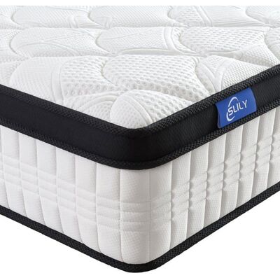 NOBRAND Matelas 140x190 cm 26 cm épaisseur ressorts ensachés 7 zones fermeté H4 mousse mémoire haute densité respirant - Publicité NOBRAND Matelas 140x190 cm 26 cm épaisseur ressorts ensachés 7 zones fermeté H4 mousse mémoire haute densité respirant - Publicité