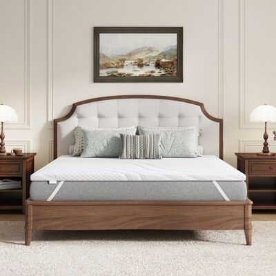 Novilla Surmatelas 180 x 200 cm épaisseur 7 cm mousse à mémoire de forme gel housse lavable et dessous antidérapant - Publicité Novilla Surmatelas 180 x 200 cm épaisseur 7 cm mousse à mémoire de forme gel housse lavable et dessous antidérapant - Publicité