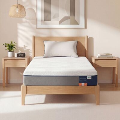 VASAGLE Matelas 90 x 190 cm Mousse Mémoire de Forme Gel Matelas Soutien 7 Zones Housse Lavable Chambre Bleu - Publicité VASAGLE Matelas 90 x 190 cm Mousse Mémoire de Forme Gel Matelas Soutien 7 Zones Housse Lavable Chambre Bleu - Publicité