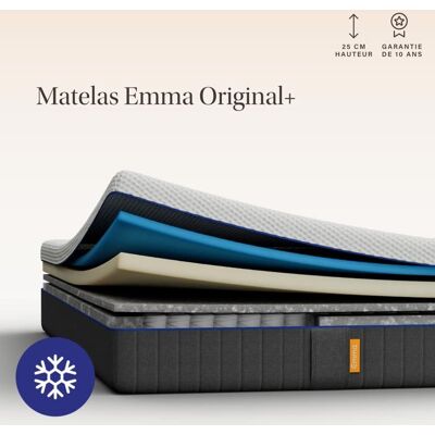 EMMA Matelas Original+ 160x200 + Mémoire de Forme + Ressorts + Housse Plus Respirante + Edition 2026 - Publicité EMMA Matelas Original+ 160x200 + Mémoire de Forme + Ressorts + Housse Plus Respirante + Edition 2026 - Publicité
