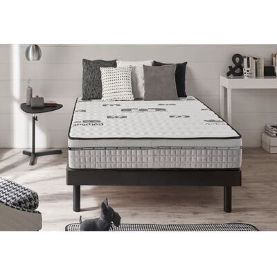 Matelas Mousse Naturalex TOP-CARBONE 140x200 cm Bio Memory®+ HQ Aero Latex®+ effet régénérateur + Actif - Publicité Matelas Mousse Naturalex TOP-CARBONE 140x200 cm Bio Memory®+ HQ Aero Latex®+ effet régénérateur + Actif - Publicité