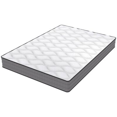 NOBRAND Matelas 160x200 20cm H3 - 1000 ressorts ensachés 7 zones - Housse en Lyocell Oeko-Tex - Qualité supérieure blanc/gris - Publicité NOBRAND Matelas 160x200 20cm H3 - 1000 ressorts ensachés 7 zones - Housse en Lyocell Oeko-Tex - Qualité supérieure blanc/gris - Publicité