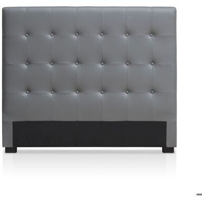MENZZO Tête de lit Luxor 140cm Gris - Simili & P.U. L140 x P8 x H120 cm Gris - Publicité MENZZO Tête de lit Luxor 140cm Gris - Simili & P.U. L140 x P8 x H120 cm Gris - Publicité