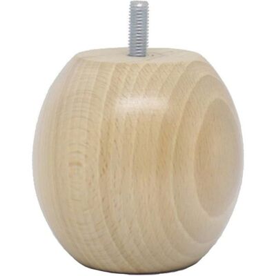 AUTREMENT AM20170023 Jeu de 4 Pieds de Lit Boules Bois Verni Clr 7 x 75 x 75 cm Verni Clr Beige - Publicité AUTREMENT AM20170023 Jeu de 4 Pieds de Lit Boules Bois Verni Clr 7 x 75 x 75 cm Verni Clr Beige - Publicité