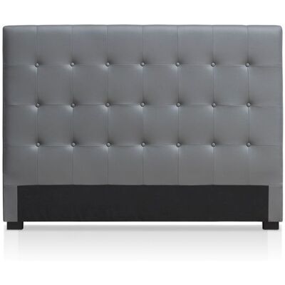 MENZZO Tête de lit Luxor 160cm Gris - Simili & P.U. L160 x P8 x H120 cm Gris - Publicité MENZZO Tête de lit Luxor 160cm Gris - Simili & P.U. L160 x P8 x H120 cm Gris - Publicité