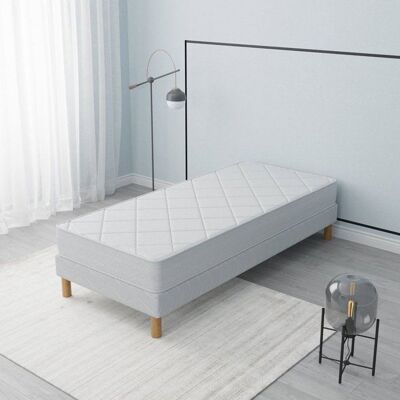ELITE MATRESS COMPANY Matelas SENSO 70x190 cm Hauteur 17 cm Mousse Polyuréthane Tissu 100% polyester Hypoallergénique Confort équilibré - Publicité ELITE MATRESS COMPANY Matelas SENSO 70x190 cm Hauteur 17 cm Mousse Polyuréthane Tissu 100% polyester Hypoallergénique Confort équilibré - Publicité