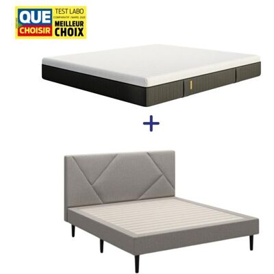 EMMA I Pack Matelas Emma Original Lite 160x200 cm + Lit Emma One Cocoon Plus Blanc - Publicité EMMA I Pack Matelas Emma Original Lite 160x200 cm + Lit Emma One Cocoon Plus Blanc - Publicité