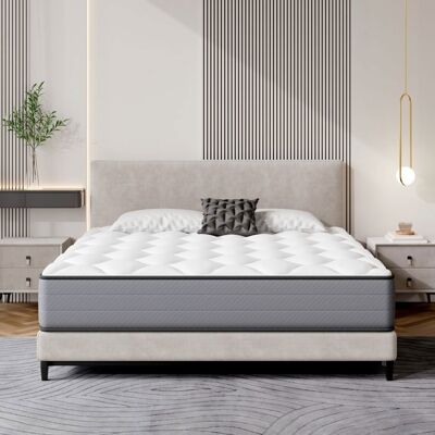 TEENO Matelas à mémoire de Forme et RessortsMatelas90 x 190 cmepaisseur 20cmRespirantConfort Ultra MoelleuxSoutien à Haut Rebond - Publicité TEENO Matelas à mémoire de Forme et RessortsMatelas90 x 190 cmepaisseur 20cmRespirantConfort Ultra MoelleuxSoutien à Haut Rebond - Publicité