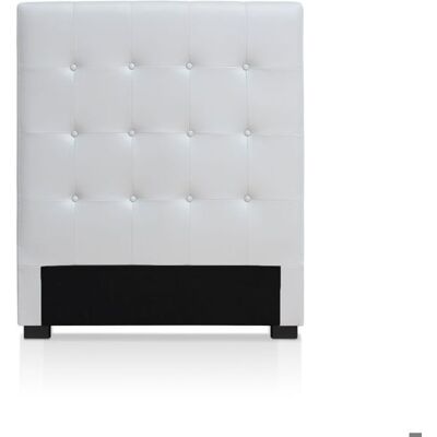 MENZZO Tête de lit Luxor 90cm Blanc - Simili & P.U. L90 x P8 x H120 cm Blanc - Publicité MENZZO Tête de lit Luxor 90cm Blanc - Simili & P.U. L90 x P8 x H120 cm Blanc - Publicité