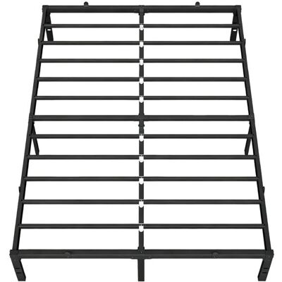 VASAGLE Lit Double 160 x 200 Cadre Métallique Style Moderne Noir Noir - Publicité VASAGLE Lit Double 160 x 200 Cadre Métallique Style Moderne Noir Noir - Publicité