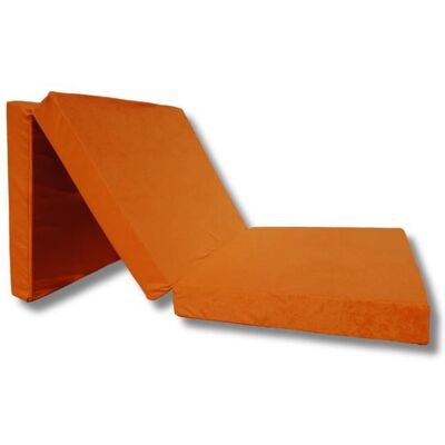 Matelas lit futon pliable pliant - NATALIA SPZOO - orange - Mousse polyuréthane - 1 personne - Publicité Matelas lit futon pliable pliant - NATALIA SPZOO - orange - Mousse polyuréthane - 1 personne - Publicité