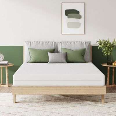 Matelas en mousse de bambou - Novilla - 140x200 cm - 14 cm dépaisseur - Réversible - Respirant - Housse amovible - Publicité Matelas en mousse de bambou - Novilla - 140x200 cm - 14 cm dépaisseur - Réversible - Respirant - Housse amovible - Publicité