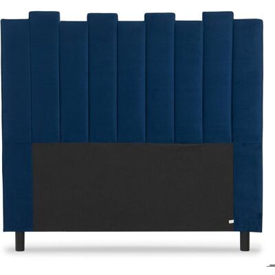 MENZZO Tête de lit Lucky 140 cm Velours Bleu - Velours L140 x P8 x H120 cm Bleu - Publicité MENZZO Tête de lit Lucky 140 cm Velours Bleu - Velours L140 x P8 x H120 cm Bleu - Publicité