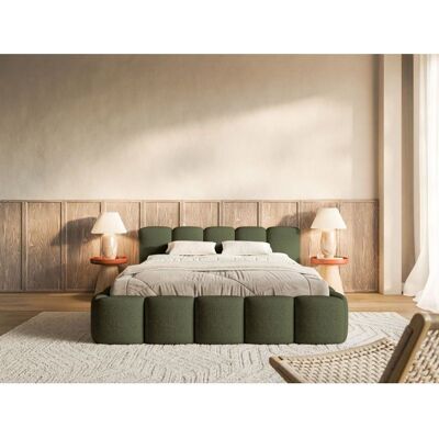 SELSEY Lit rembourré – Cloudy Low – 180x200 cm – olive – chenille hydrophobe Vert - Publicité SELSEY Lit rembourré – Cloudy Low – 180x200 cm – olive – chenille hydrophobe Vert - Publicité
