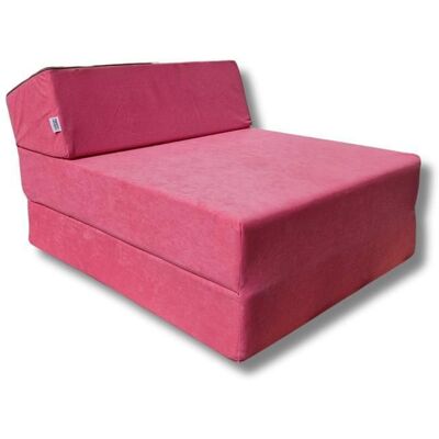 Matelas chauffeuse lit fauteuil futon pliable pliant 160x60x12 cm - NATALIA SPZOO - Rose - Mousse - Ferme - 1 place Rose - Publicité Matelas chauffeuse lit fauteuil futon pliable pliant 160x60x12 cm - NATALIA SPZOO - Rose - Mousse - Ferme - 1 place Rose - Publicité