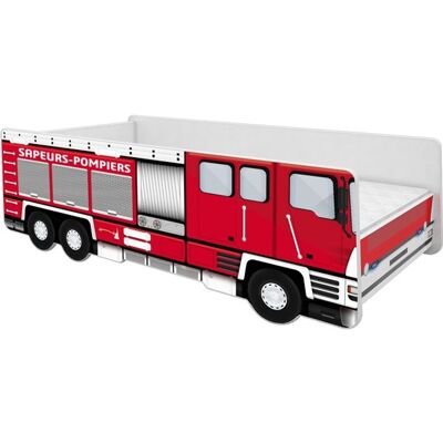 Lit enfant ACMA Voiture Sapeurs-Pompiers avec Matelas et Sommier - Marque ACMA - 1 place - Rouge - 70x140 cm Rouge - Publicité Lit enfant ACMA Voiture Sapeurs-Pompiers avec Matelas et Sommier - Marque ACMA - 1 place - Rouge - 70x140 cm Rouge - Publicité