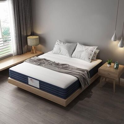 Matelas 140x200 cm Hybride - 22 cm - Équilibré - TEENO- 420 Ressorts ensachésMoelleux et Respirant - Publicité Matelas 140x200 cm Hybride - 22 cm - Équilibré - TEENO- 420 Ressorts ensachésMoelleux et Respirant - Publicité