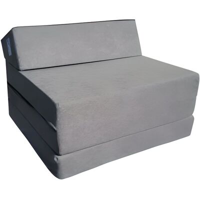 NATALIA SPZOO Matelas 200x70x10 cm lit fauteuil futon pliable pliant - Gris - 1 personne - Ferme - Mousse polyuréthane - Publicité NATALIA SPZOO Matelas 200x70x10 cm lit fauteuil futon pliable pliant - Gris - 1 personne - Ferme - Mousse polyuréthane - Publicité