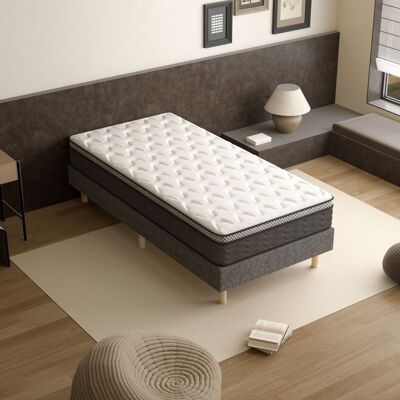 TEENO Ensemble Matelas et Sommier120x190x25cm Matelas Ressorts Ensachés 120x190x25Matelas 1 Personnes6 Pieds InclusGris Gris - Publicité TEENO Ensemble Matelas et Sommier120x190x25cm Matelas Ressorts Ensachés 120x190x25Matelas 1 Personnes6 Pieds InclusGris Gris - Publicité