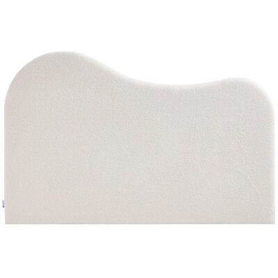 VENTE-UNIQUE Tête de lit 140 cm - Tissu bouclette - Blanc - VORIOTA Blanc - Publicité VENTE-UNIQUE Tête de lit 140 cm - Tissu bouclette - Blanc - VORIOTA Blanc - Publicité