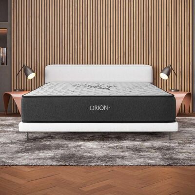 Cosmos Matelas ORION 160x200 cm-epaisseur 30 cm-Ferme-7 zones de confort en mousse mémoire adaptative-HR 35 kg-Blue Latex-Face été-hiver - Publicité Cosmos Matelas ORION 160x200 cm-epaisseur 30 cm-Ferme-7 zones de confort en mousse mémoire adaptative-HR 35 kg-Blue Latex-Face été-hiver - Publicité