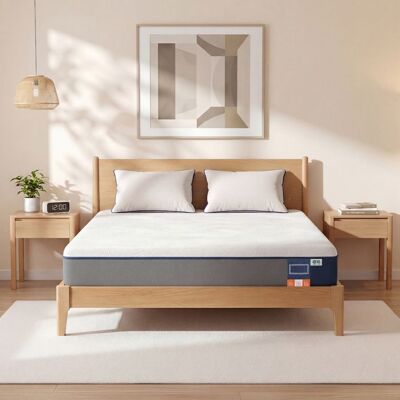 VASAGLE Matelas 140 x 190 cm Mousse Mémoire de Forme Gel Matelas Soutien 7 Zones Housse Lavable Chambre Bleu - Publicité VASAGLE Matelas 140 x 190 cm Mousse Mémoire de Forme Gel Matelas Soutien 7 Zones Housse Lavable Chambre Bleu - Publicité
