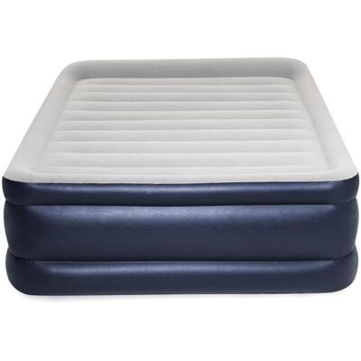 Matelas gonflable 2 places - BESTWAY - 203 x 152 x 61 cm - Pompe électrique intégrée - TriTech durable Bleu - Publicité Matelas gonflable 2 places - BESTWAY - 203 x 152 x 61 cm - Pompe électrique intégrée - TriTech durable Bleu - Publicité