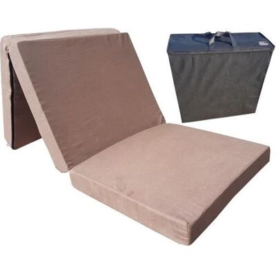 Matelas pliant 180x80x10 cm- NATALIA SPZOO - 80x180 cm - Mousse polyuréthane - Ferme Marron - Publicité Matelas pliant 180x80x10 cm- NATALIA SPZOO - 80x180 cm - Mousse polyuréthane - Ferme Marron - Publicité