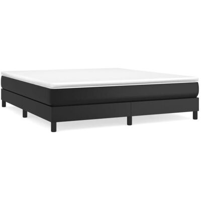 Sommier à ressorts - GAROSA - Noir - 180x200 cm - Similicuir - Pieds inclus Noir - Publicité Sommier à ressorts - GAROSA - Noir - 180x200 cm - Similicuir - Pieds inclus Noir - Publicité