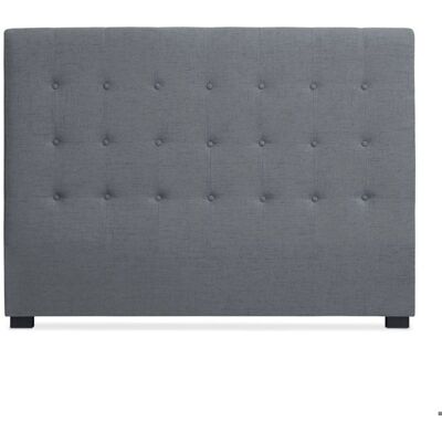 MENZZO Tête de lit Luxor 160cm Tissu Gris - Tissu L160 x P8 x H120 cm Gris - Publicité MENZZO Tête de lit Luxor 160cm Tissu Gris - Tissu L160 x P8 x H120 cm Gris - Publicité