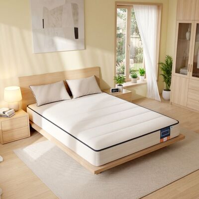 VASAGLE Matelas 140 x 190 cm Mousse Mémoire de Forme Gel Matelas Soutien 7 Zones Housse Lavable Chambre Blanc - Publicité VASAGLE Matelas 140 x 190 cm Mousse Mémoire de Forme Gel Matelas Soutien 7 Zones Housse Lavable Chambre Blanc - Publicité