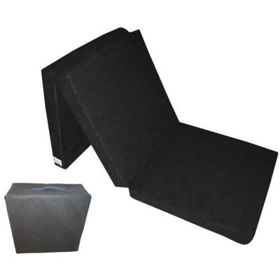 Matelas 180x80x10 cm dappoint pliant - Avec Sac de Protection - Natalia Spzoo - Noir - Housse amovible - 1 place - 120 kg Noir - Publicité Matelas 180x80x10 cm dappoint pliant - Avec Sac de Protection - Natalia Spzoo - Noir - Housse amovible - 1 place - 120 kg Noir - Publicité